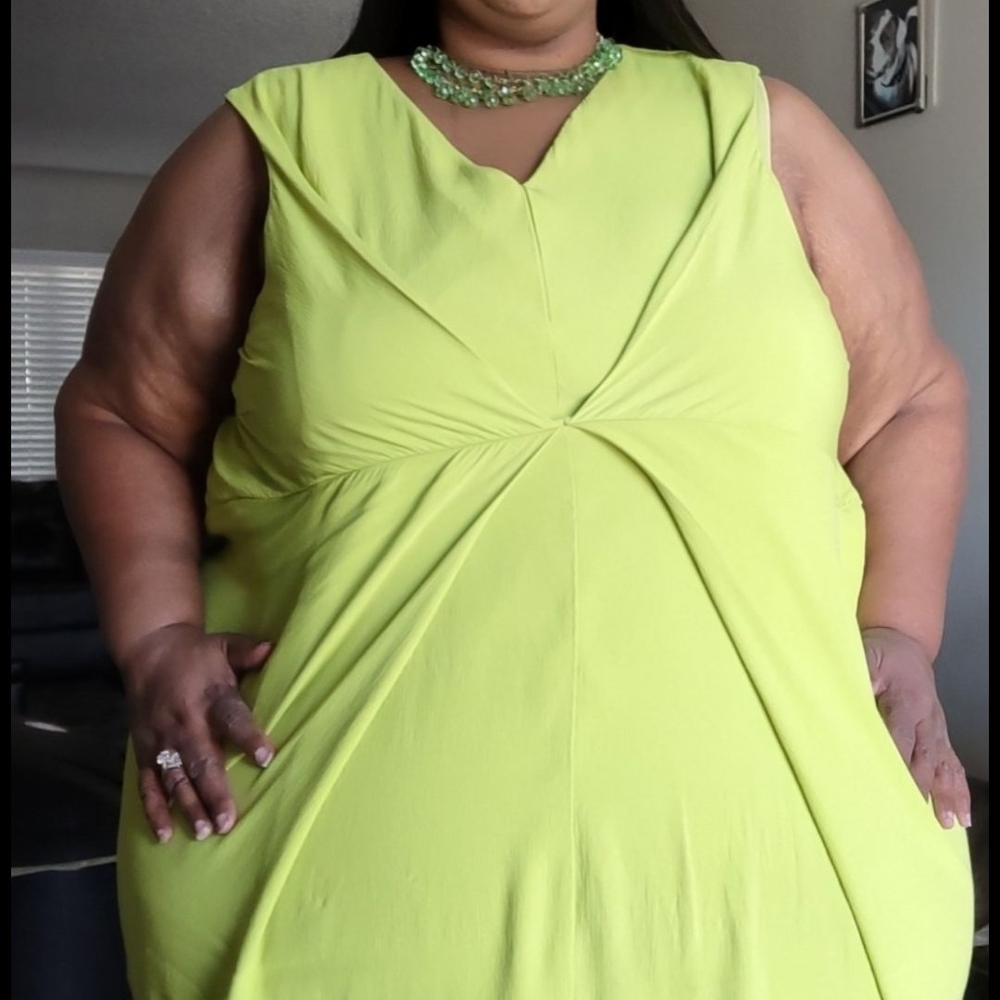 Lime Green Sleeveless Dress